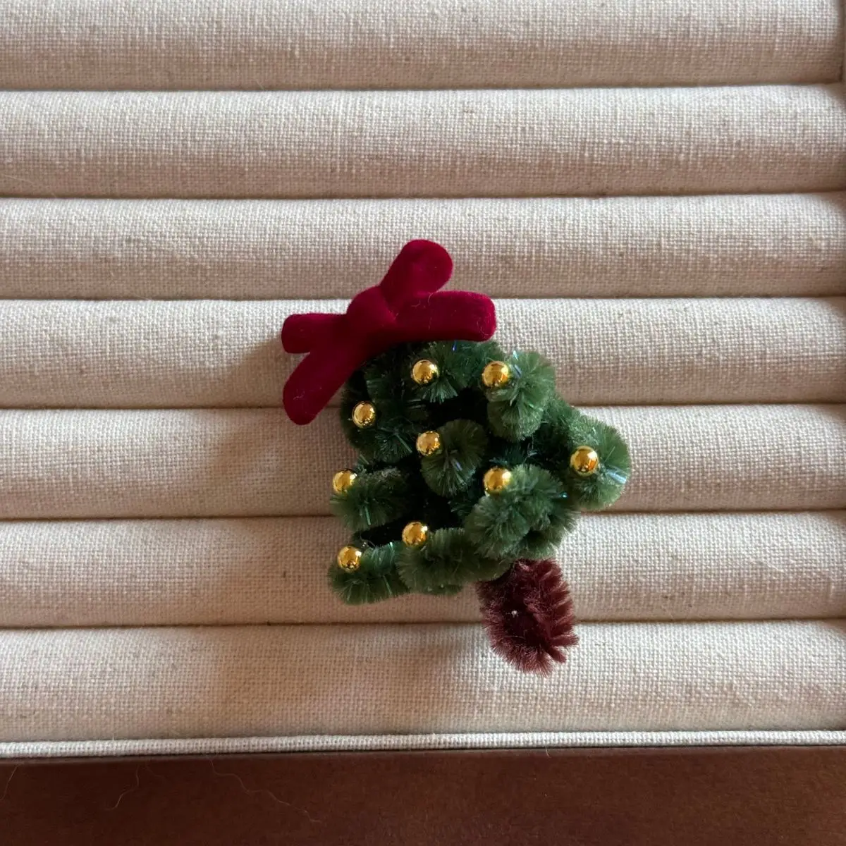 Festive Atmosphere Christmas Twist Stick Christmas Tree Hairpin Retro Handmade Duck Bill Clip Side Clip Hair Accessories New