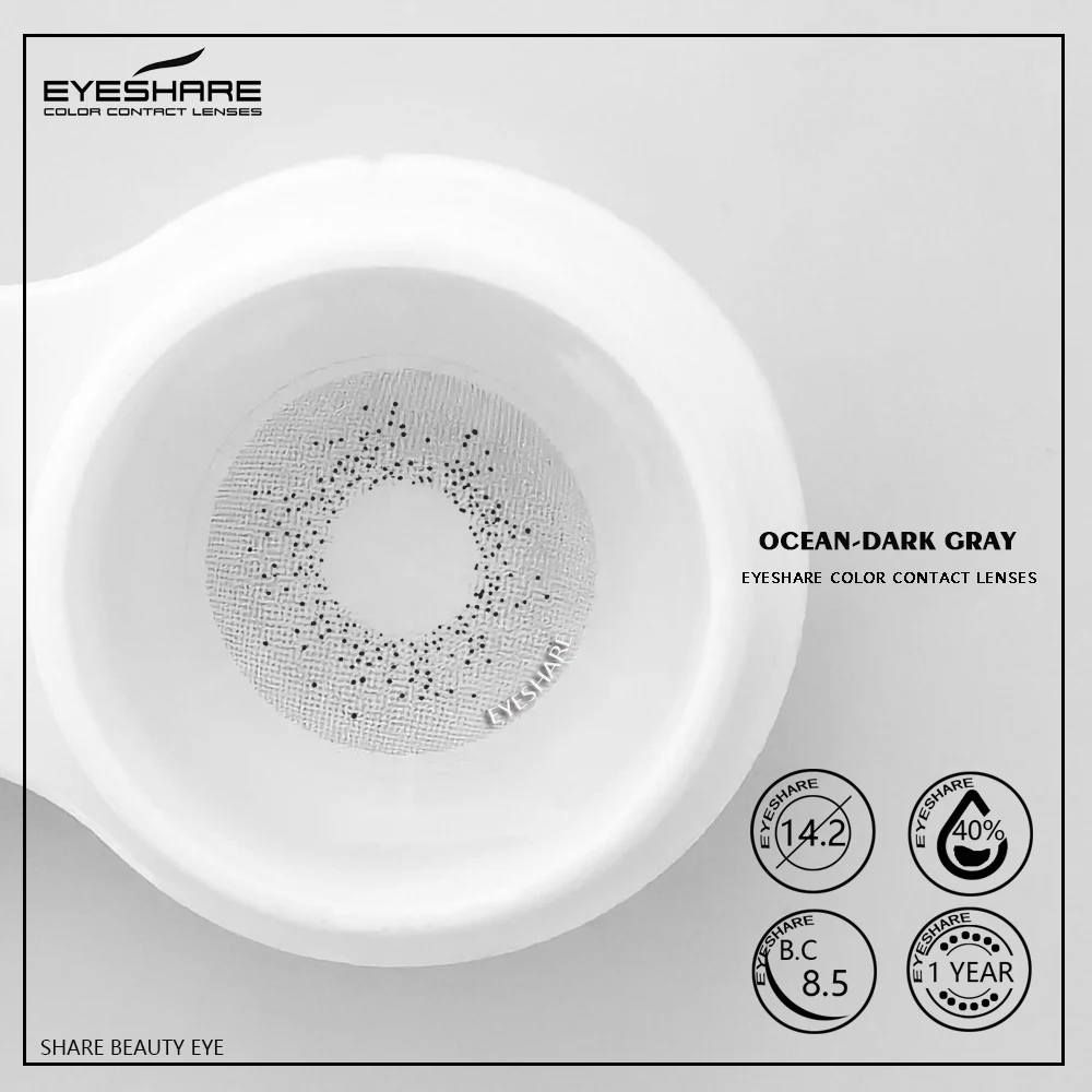 EYESHARE 1 Pair Color Contact Lenses for Eyes Beautiful Pupil Contact Lens Yearly Use Cosmetic Beauty Eye Lenses Colored Lenses