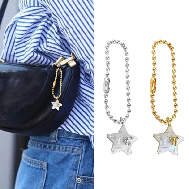 

Star Rope Pendant Star Keychain Pendant Fashion Accessory Elegant Pendant Trendy Hanging Ornament for Bags