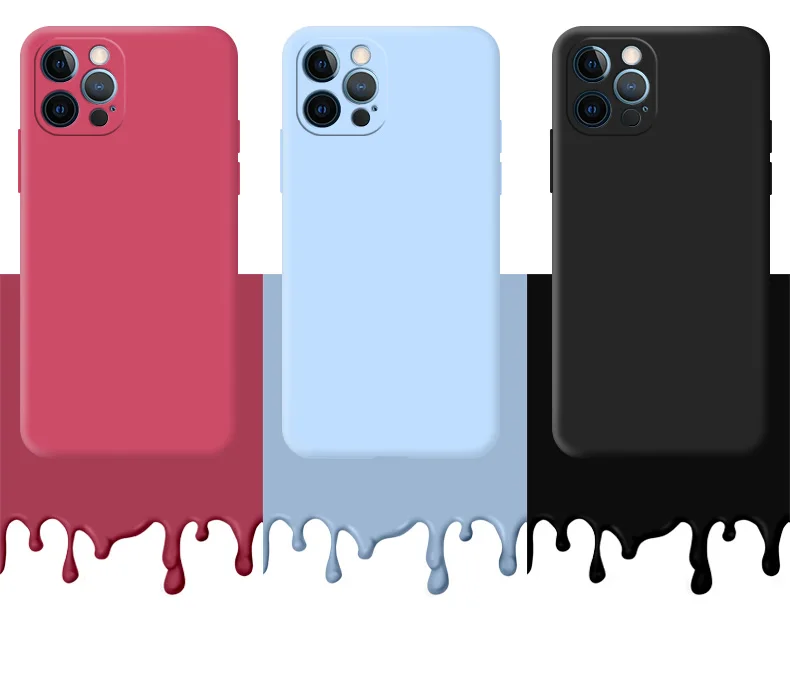 Elegant Fine Hole Silicone Matte Phone Case - Soft Protective Bumper Back Cover