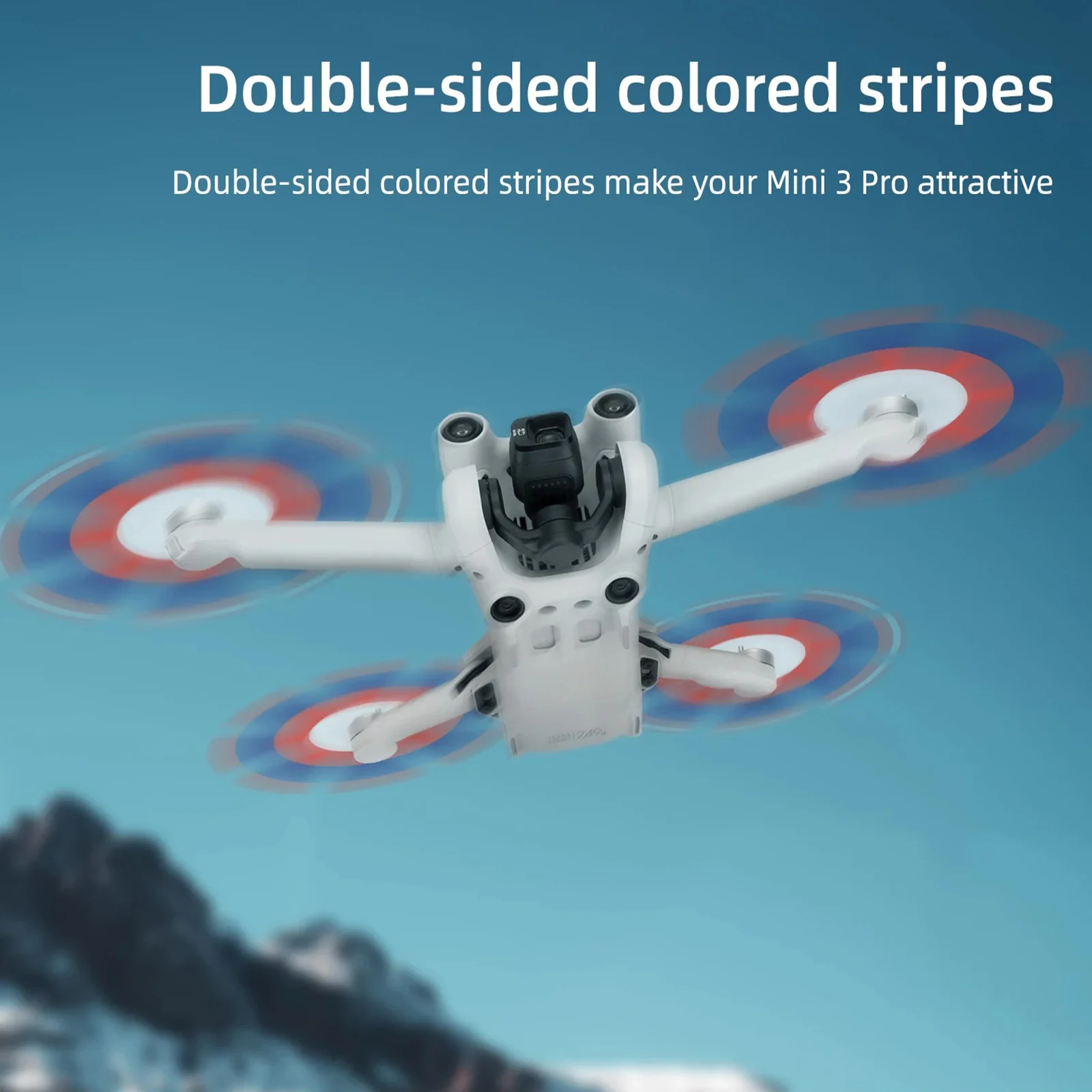 Hélice de rechange DJI Mavic 3/4 Pro - Argent, Rouge, Vert, Noir