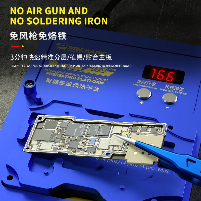 MECHANIC IT3 Pro Intelligent Preheating Platform Tool for IPhone X-15PM Motherboard Layered and IC Chip BGA Dot Matrix Repair 5
