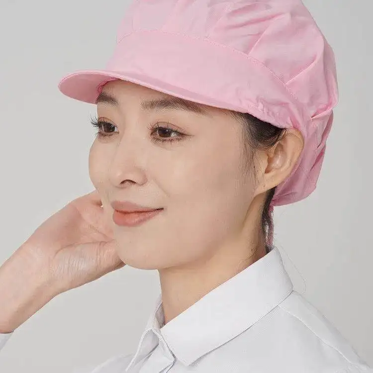 유니섹스 작업 모자 방진 식품 등급 통기성 위생적인 내유성 헤어 커버 캡 남성과 여성 실내 봄철 사용