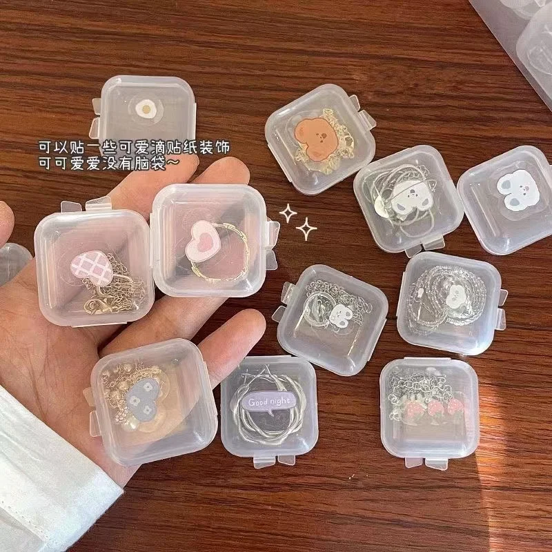 Empty Mini Clear Plastic Organizer Storage Box Containers For Jewelry Beads  Small Crafts Items Multipurpose Storage Accessories - Card Holder & Note  Holder - AliExpress