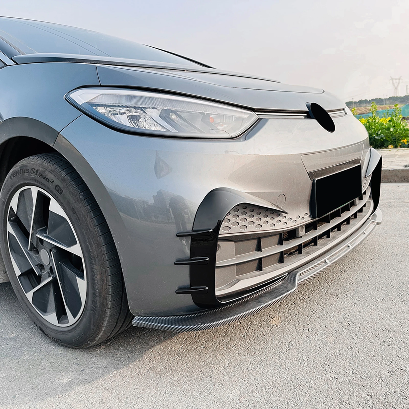 per VW VOLKSWAGEN ID.3 2020+ PROTEZIONE POSTERIORE PARAURTI SPAZZOLATO