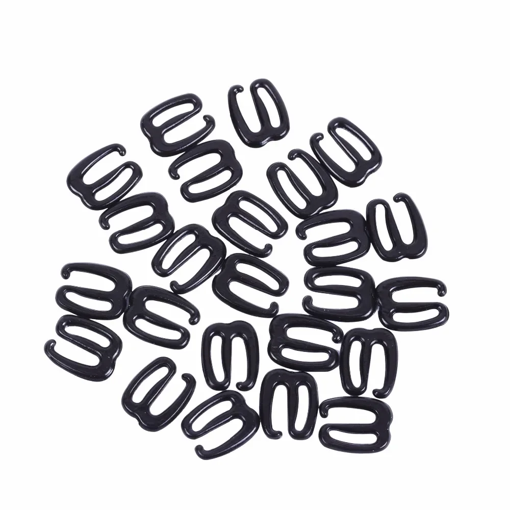 50 Pcs/lot 8mm 9-shaped Buckles for Making Adjustable Strap Wig Caps Accessories