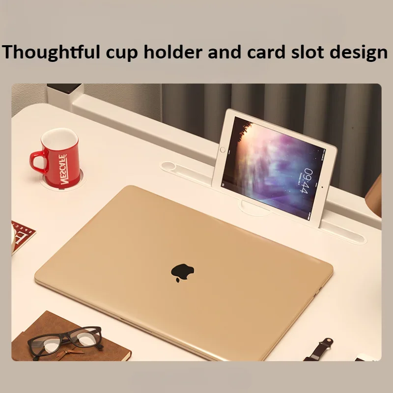 Laptop Desk Oversized Folding Table for Keyboard Dormitory Laptop Table Student Study with Book Shelf Cup Holder Drawer laptop desk stand