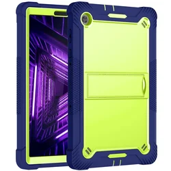 Durable Shockproof Armor Tablet Case with Stand - TPU + PC Cover, 10.3 Inch for M10 FHD Plus (Navy Blue olivine)