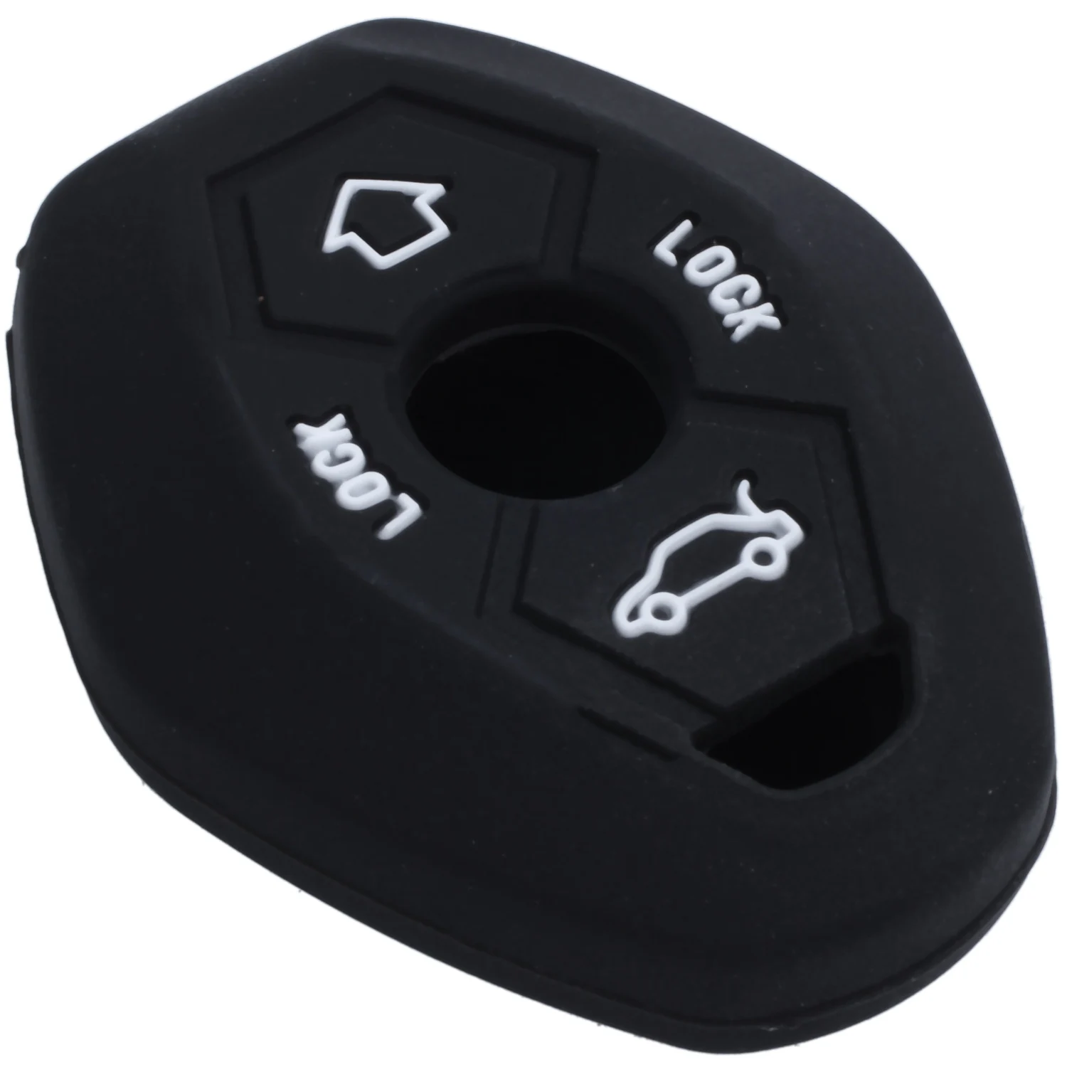 

3 Button Remote Key Fob Silicone For E46 E39 E63 E36 E81X5 Z3 Z4, Black
