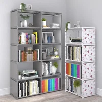 Bibliothèque Simple à assemblage facile, peut être déplacée, support à débris pour enfants, meubles de maison, étagère à livres, casiers de rangement 3