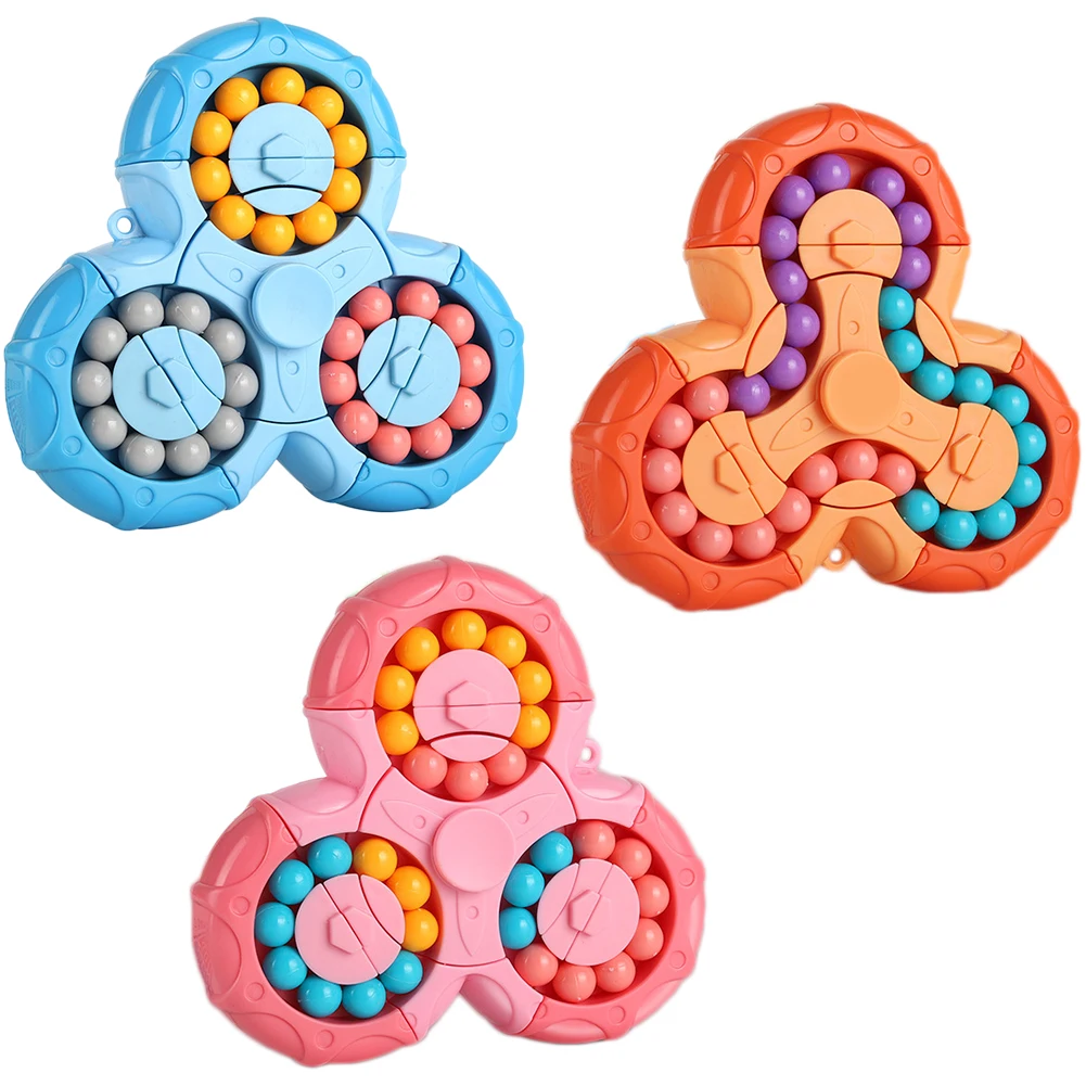 Fidget Toys Rotating Magical Bean Cube Fingertip Toy Children Puzzles Creative Education Game Fidget Spinners Stress Relief kids Toys