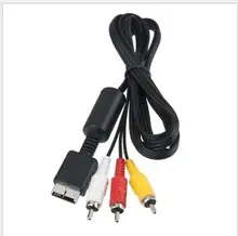  Aux Video Av 1.8 M Sturdy And Well Made For Ps1 Ps2 Ps3 A/v Av Cable Fitted Video Stereo Cable Durable 