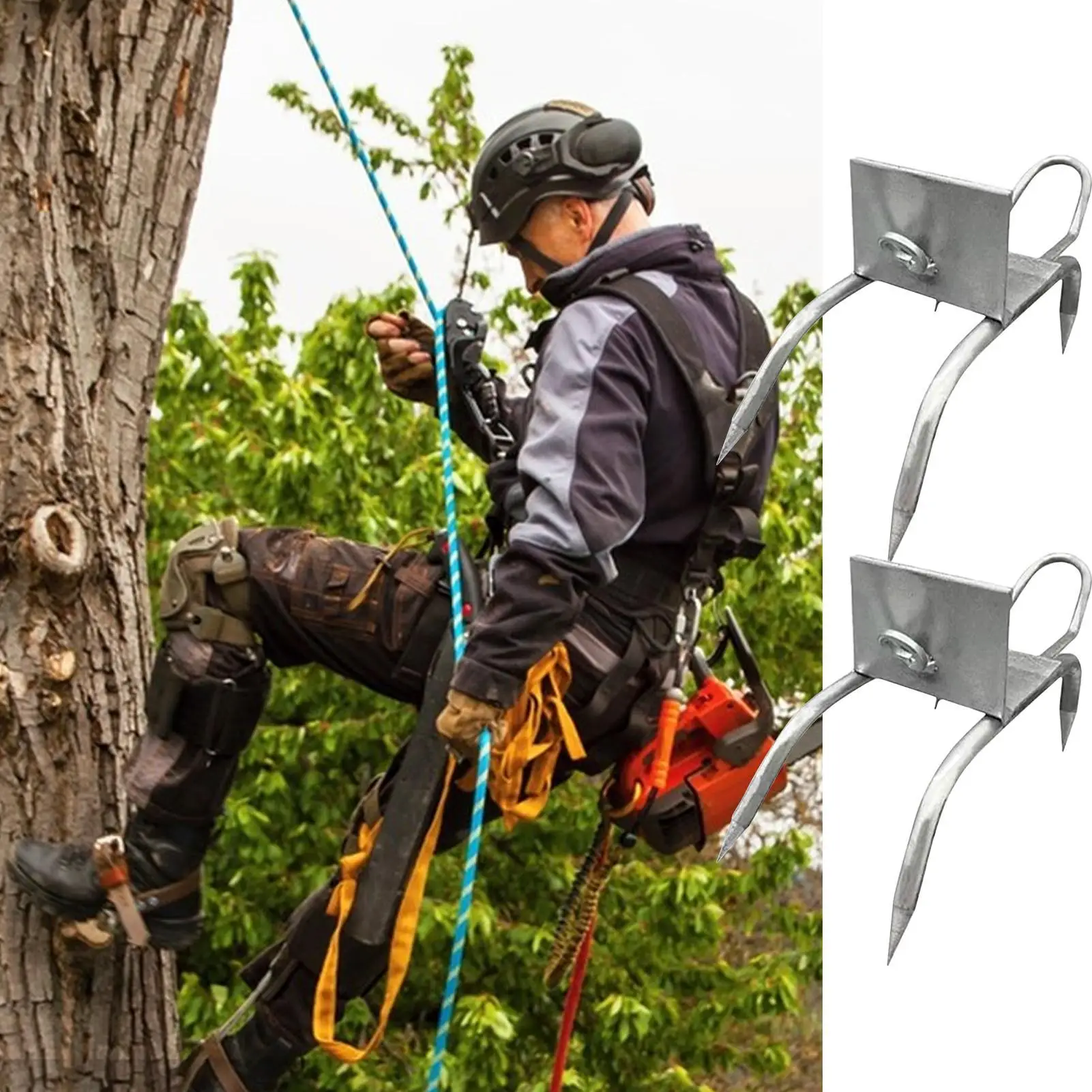 Cat Claw Shoes For Climbing Climbing Spikes For Tree Work Outdoor Activities Equipment With Adjustable Strap For Fruit Picking