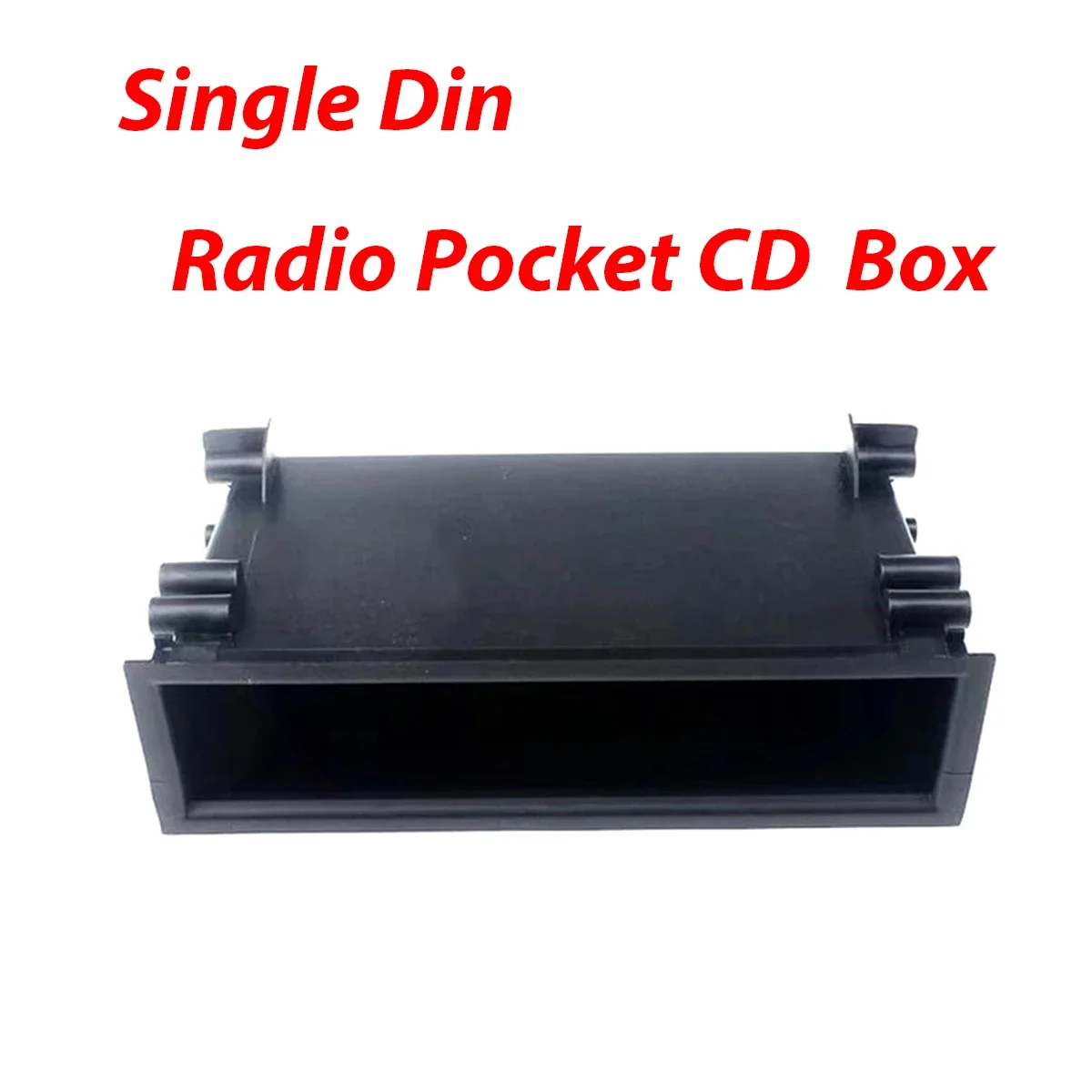 1 Din Car Radio Cd Box Dash Trim Pocket Frame Case Single Din Dashboard Storage Box Organizer Accessori Per Auto Universali
