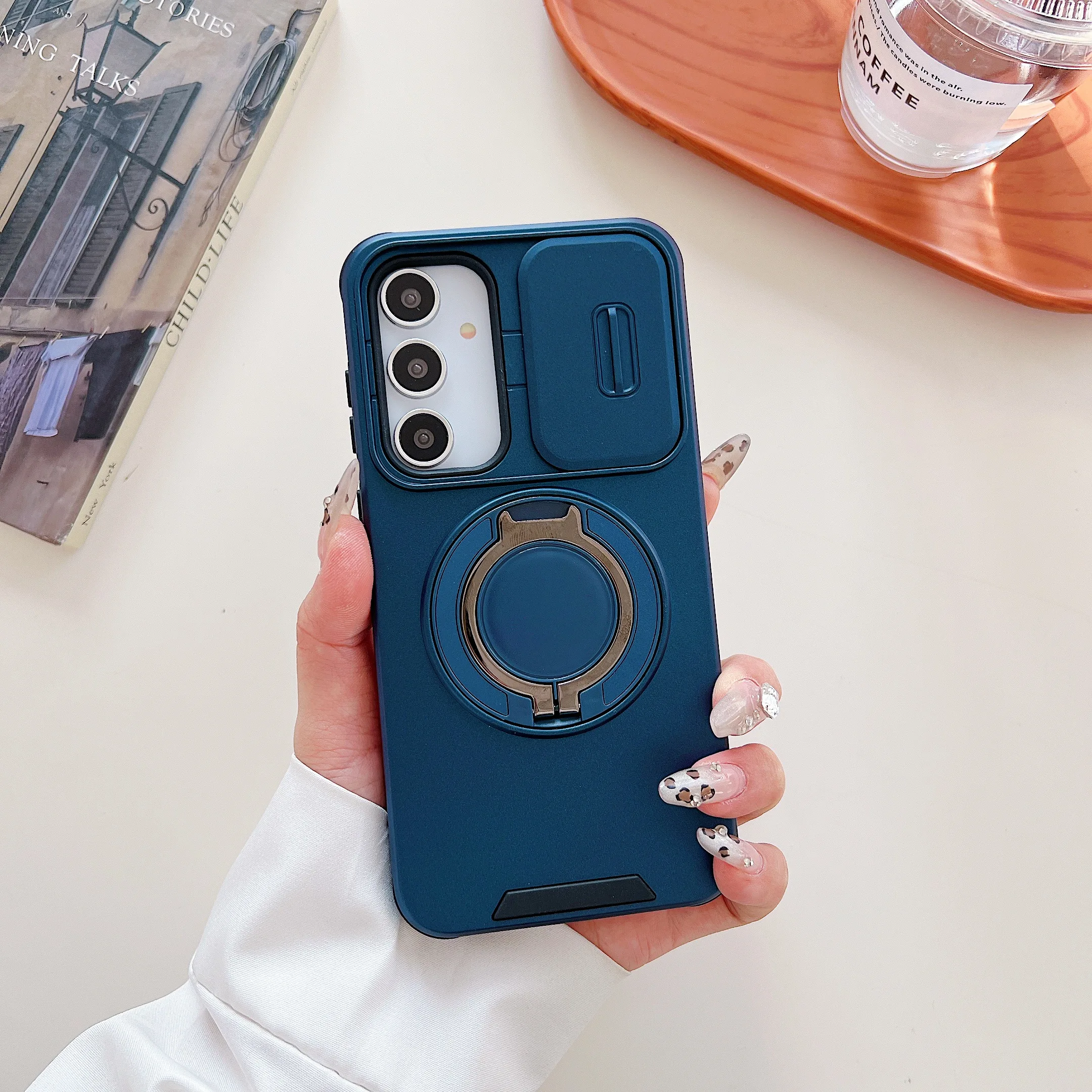 Magnetic Ring Stand Shockproof Phone Case Cover