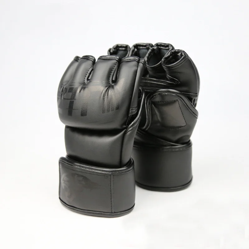 ZTTY Sanda Wushu Gloves Open Half Finger Boxing Gloves Sanshou Boxing Wushu Professional Competition Special