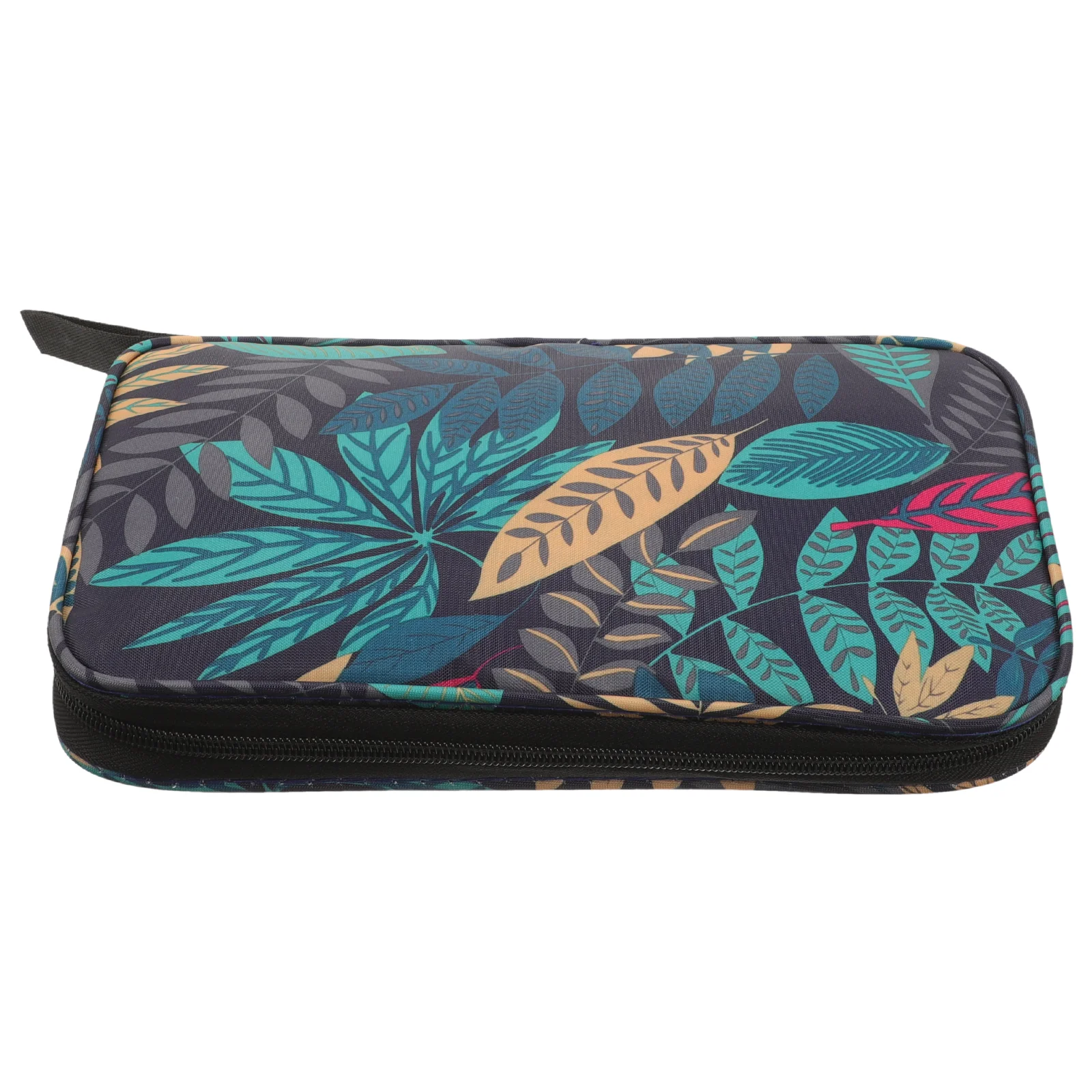 

Table Tennis Racket Case Decorative Leaf Pattern Portable Pin-G Pong Paddle Carry Case Bat Bag Holder