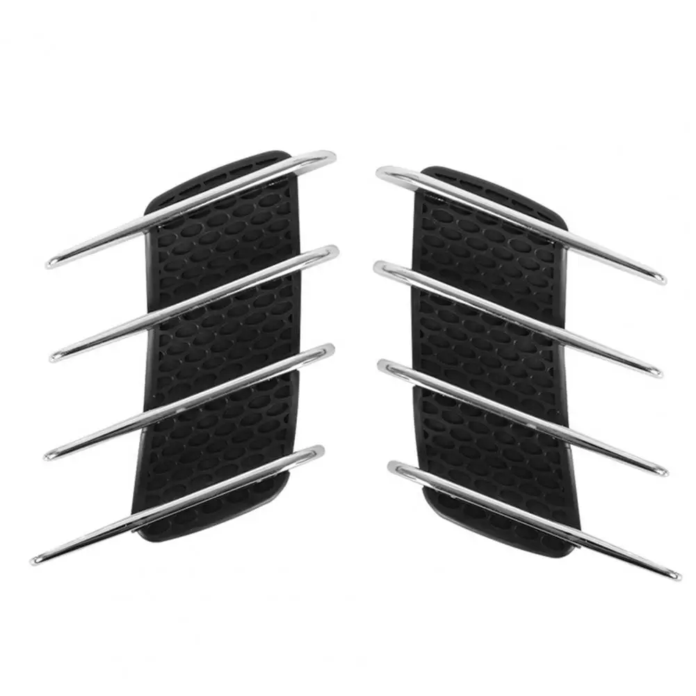 

2Pcs Eco-friendly Simulation Self-adhesive Simulation Shark Gill Air Outlet Hood Car Stickers for Automobile