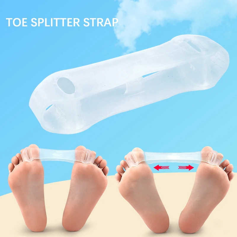 

Silicone Gel Straightener Overlapping Toe Separator Hallux Valgus Corrector Training Stretching Stretch Sleeve Foot Care Tool