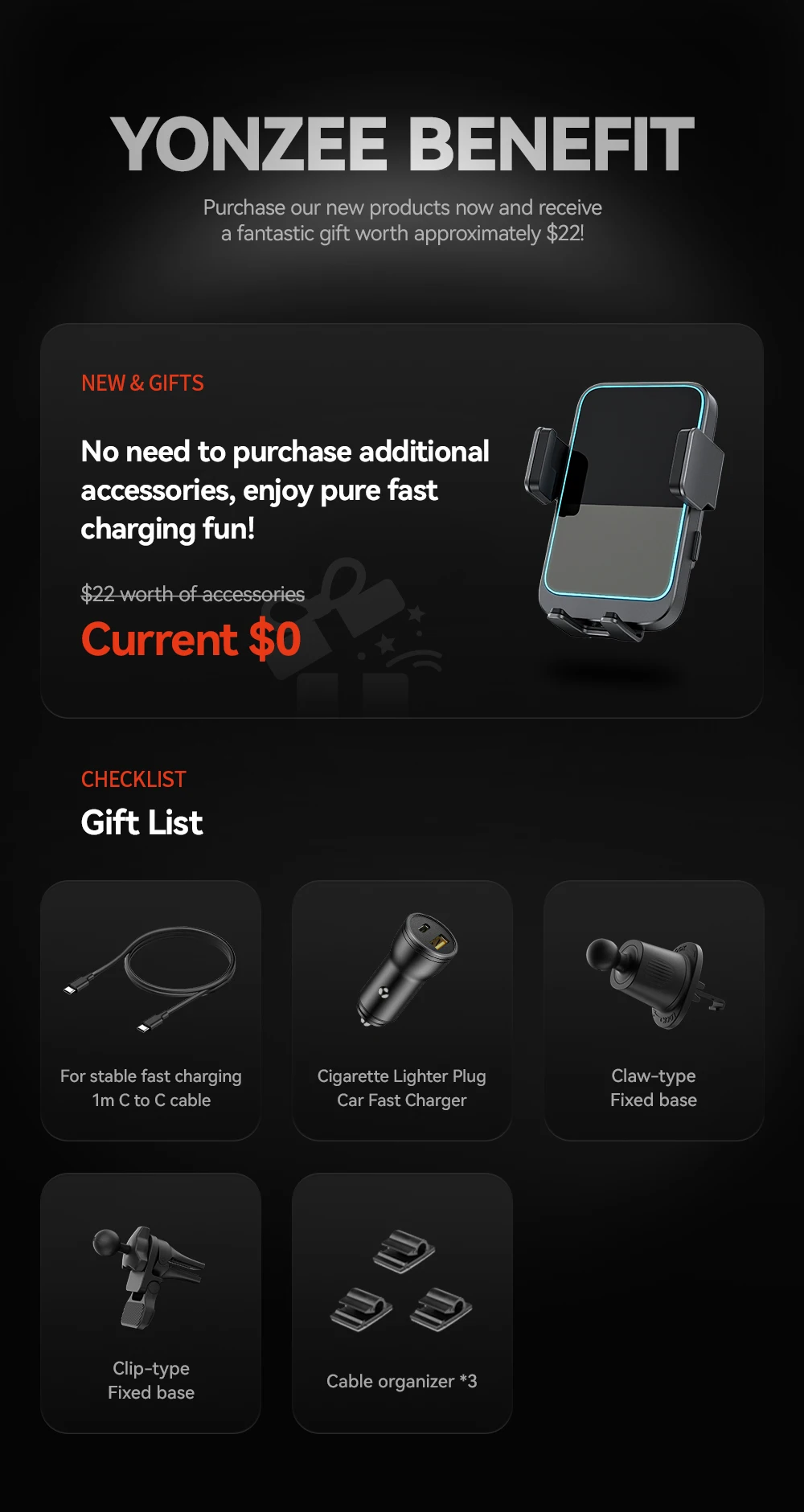 15W Car Phone Holder Wireless Fast Charging Stand Air Vent Mount For iPhone 16 1