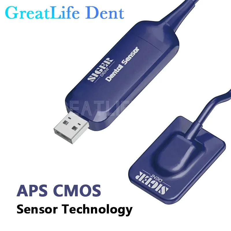 GreatLife Dent Original APS CMOS IP68 Waterproof Digital Dental X Ray Sensor Dental Runyes TWAIN Driver Rvg X-Ray Sensor Image