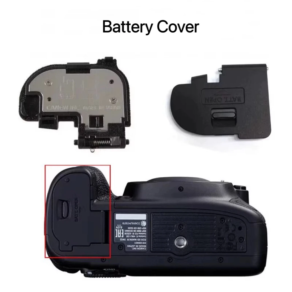 Per Canon 5 D2 5 D3 5 D4 60D 7D 80D 77D 6D Coperchio Batteria