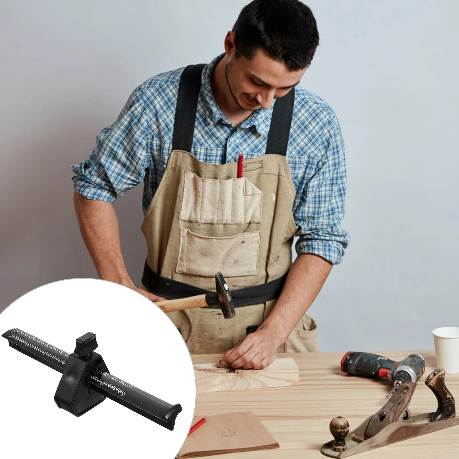 

Carpentry Tools Woodworking Scriber DIY Mortise Professional Marking Gauge Pp Plastic Measuring Supplies