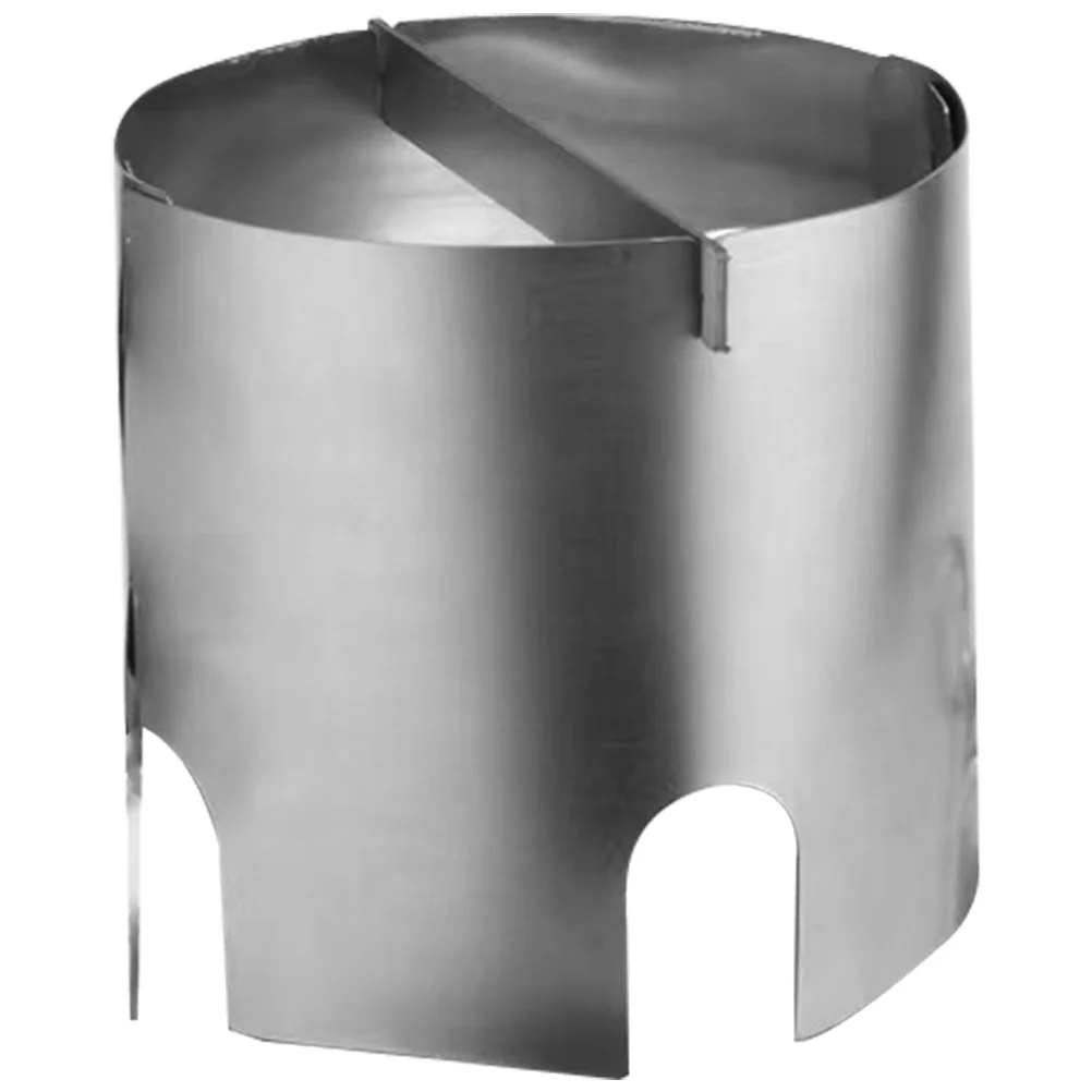 

Camping Kerosene Lampshade Chimney Oil Accessories Light Cover Stainless Steel Shades Small