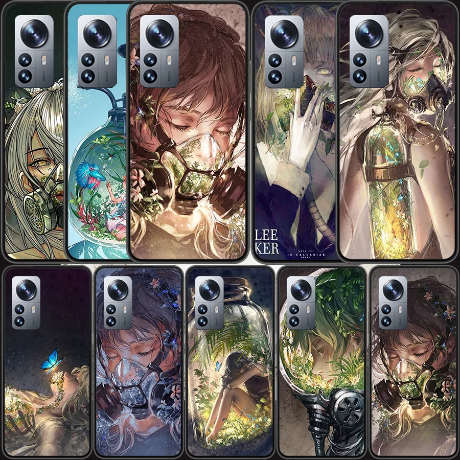 Deep Forest Breathing Air Flower Figure Custodia Per Telefono Per Xiaomi Poco X5 X4 X3 Gt Nfc M4 M5 Pro 5G M2 M3 Mi Note 10 Lite F3 F2 F1 A