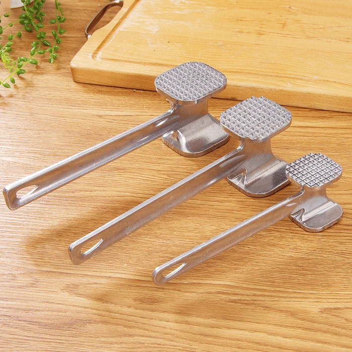 Stainless Steel Meat Tenderizer Softener For Steak Hammers Tapping Pork Kitchen Tools 1 piece