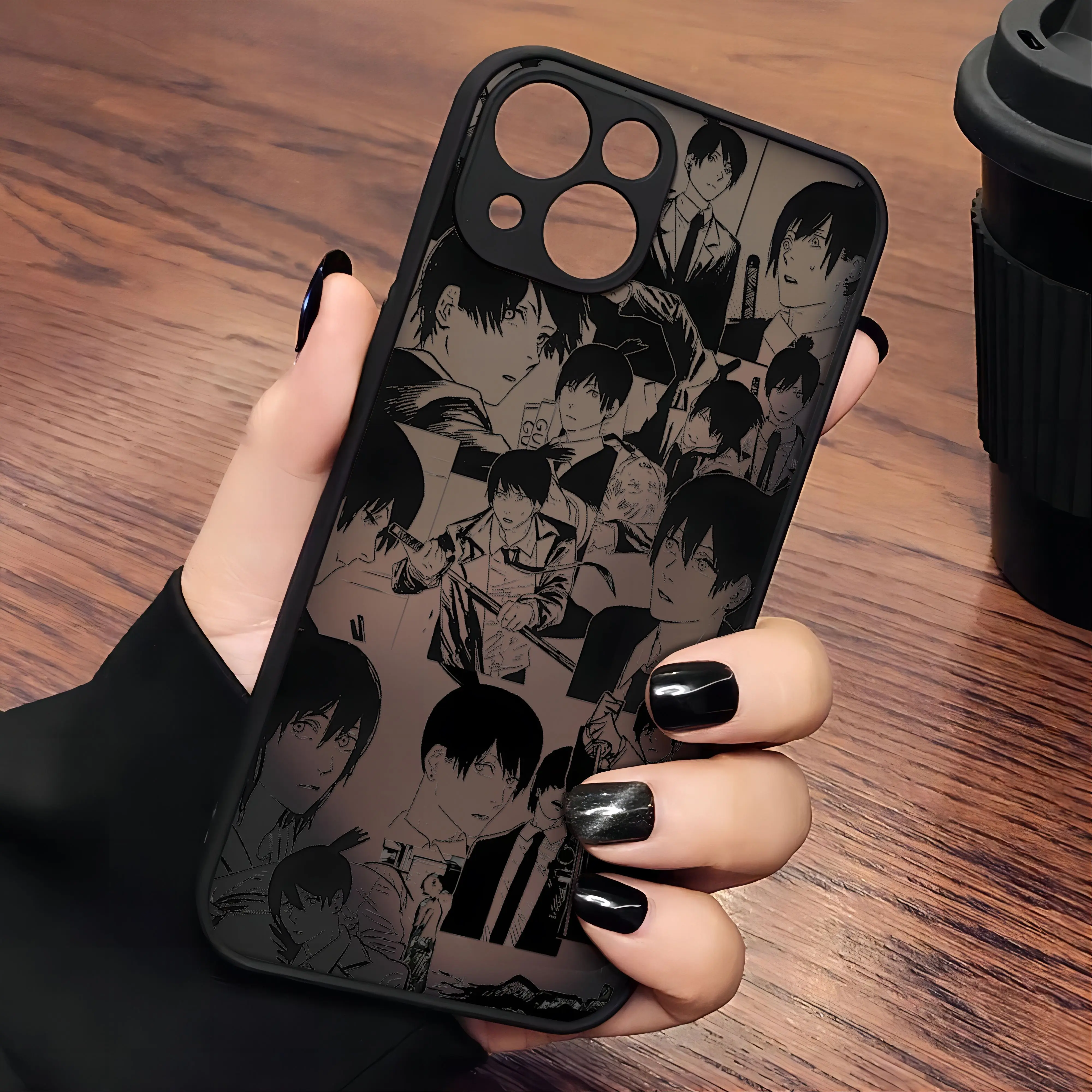 Chainsaw Man Anime Makima Transparent Phone Case