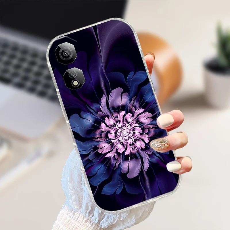 Shockproof Clear Silicone TPU Phone Case with Cute Animal Design