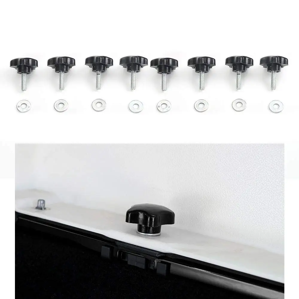 

Болты быстрого снятия 16x Hardtop для Jeep Wrangler 1995-2019 и Unlimited YJ JK JKU JL JLU Sports Sahara Freedom