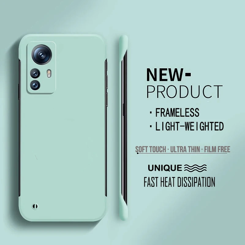 Frameless Hard PC Matte Protective Phone Case - Solid Bumper Shell Cover