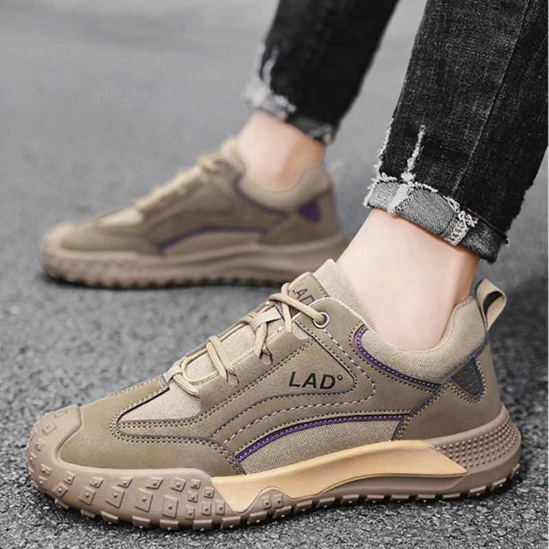High Quality Men's Sneakers Classics Men Lace-up Shoe for Outdoor Breathable Hiking Shoes Comfortable Sneakers Male Safety Shoes 5