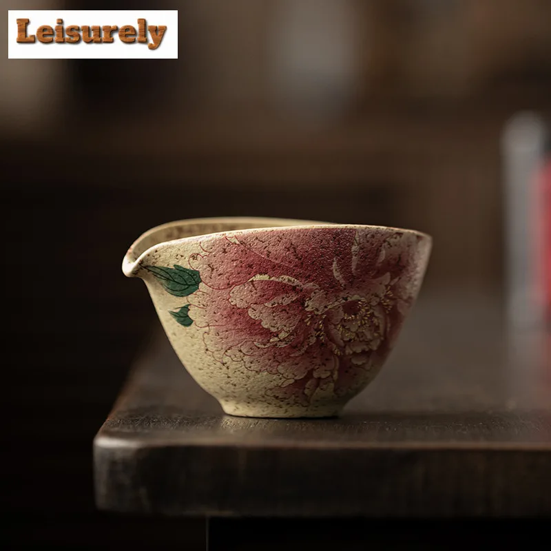 150ml Blue And White Flint Red Tea Pitcher Pour Tea Cha Hai Dispenser Household Justice Cup Fair Mug Chinese Tea Set Supplies