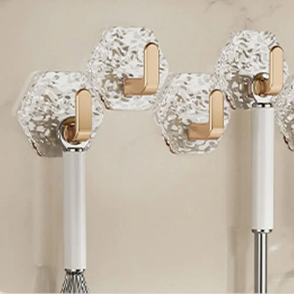 Transparent hook hanging on the wall, waterproof car key hook, non-porous wall-mounted hanger