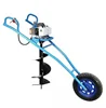 Hand Push single Wheel Ground Drilling Frame Agricultural Hole Drilling Ground Drilling Frame 3