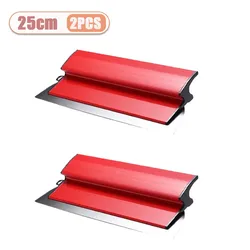 Stainless Steel Wall Plastering Scraper Set - Putty Knife & Finishing Trowel Tools (25cm - 2PCS)
