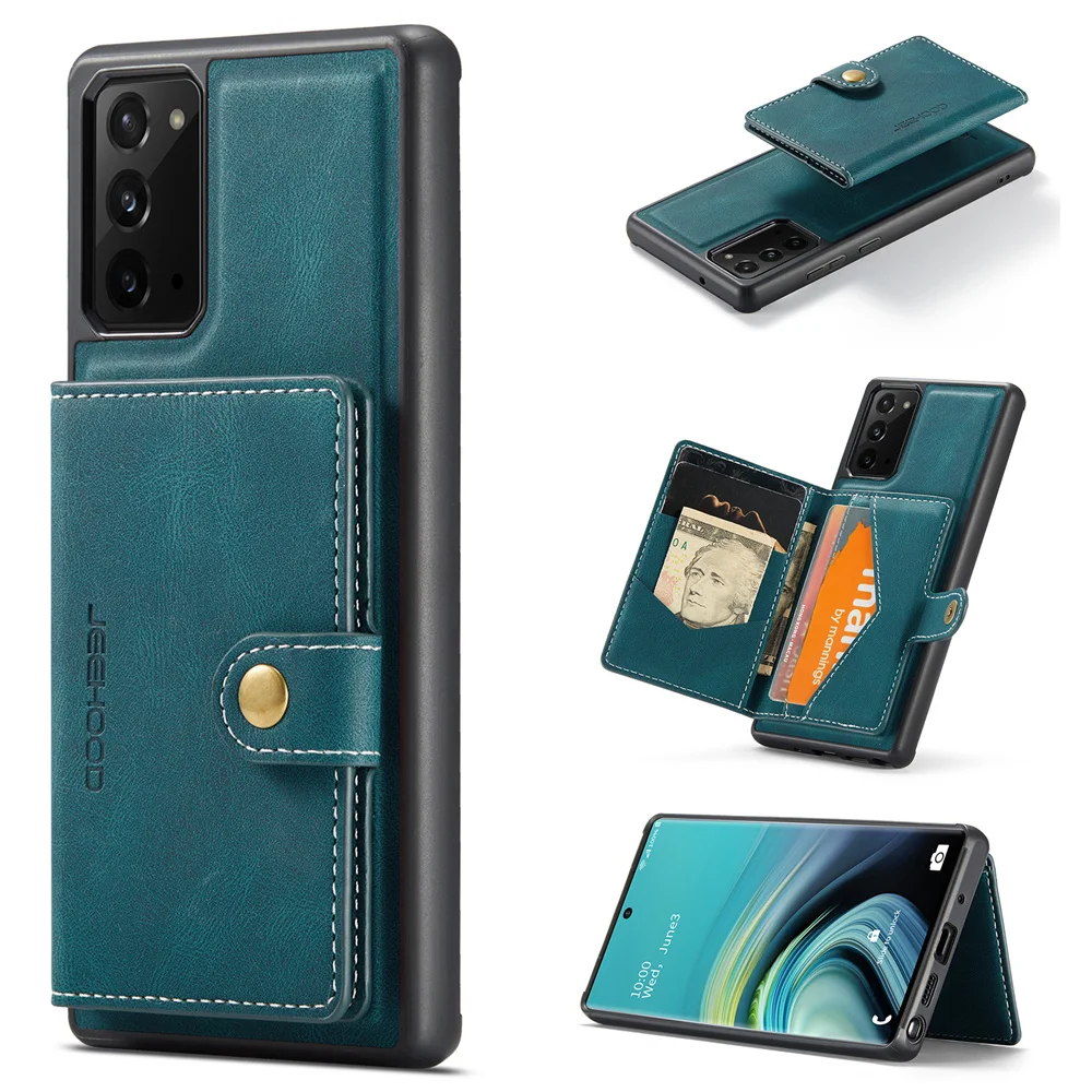 

Luxury Magnetic Safe Leather Case For Samsung Galaxy Note20 Ultra Note10 Plus Note9 Note8 Wallet Card Bag Stand Holder Cover