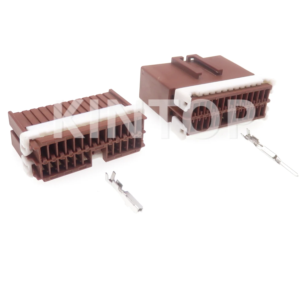 1 Set 24 Pins AC Assembly Car Male Female Connector Assembly 1123391-3 1123367-3 MG653537 Automobile Wire Harness Socket