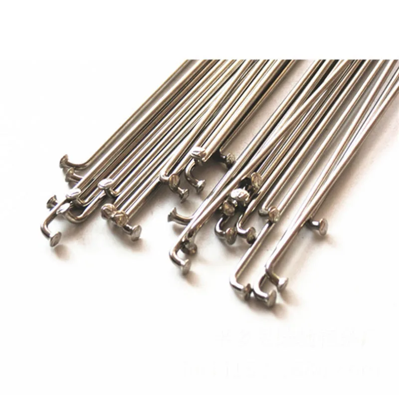 Bicycle Spokes Bike Spokes Nipples Bicycle Stainless Steel Spokes 14G 304 36pcs Mountain Racing Bike J Bend with Nipples 12mm 82mm-298mm