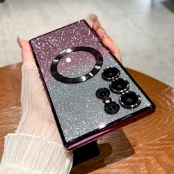 Sparkling Bling Sequin Magnetic TPU Phone Cover - Galaxy S23 Ultra (Purple SF)