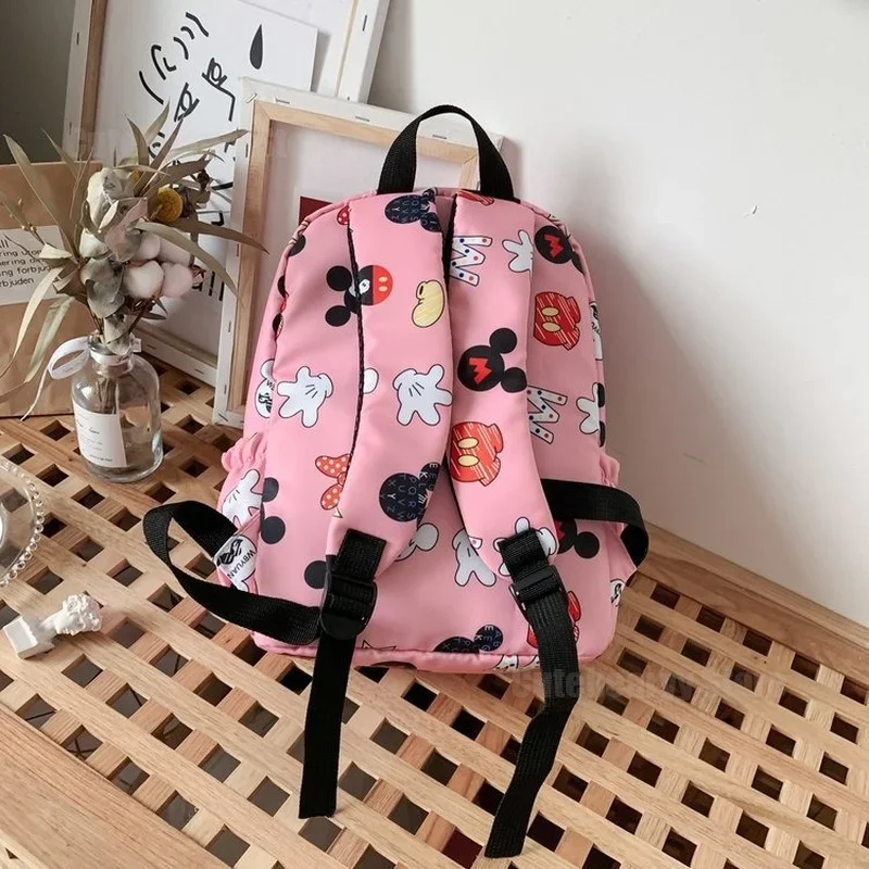 Disney Mickey Kids Backpack New Cute Cartoon Pattern Fashion Boys Girls Stationery Snack Textbook Schoolbag Outdoor Travel Gifts