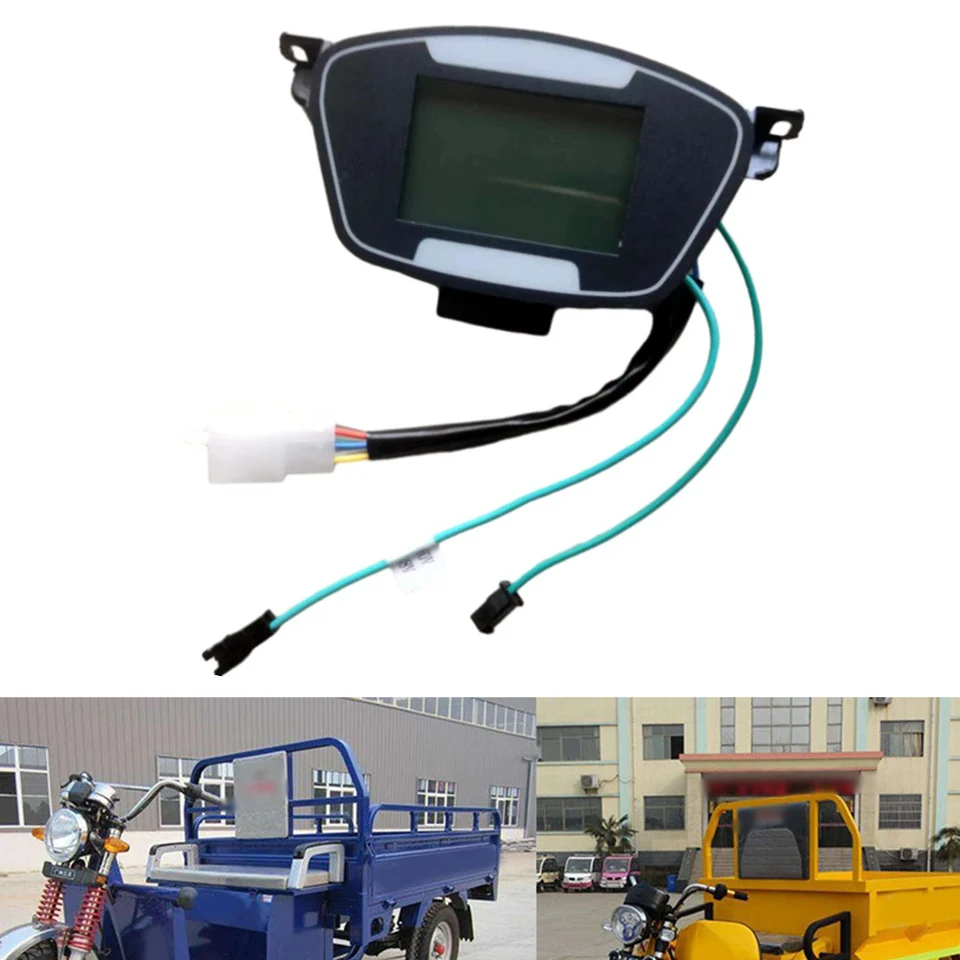 Display Tensione LED Per Bici Elettrica 12V-84V - Manetta A Pollice Per Scooter E Bici