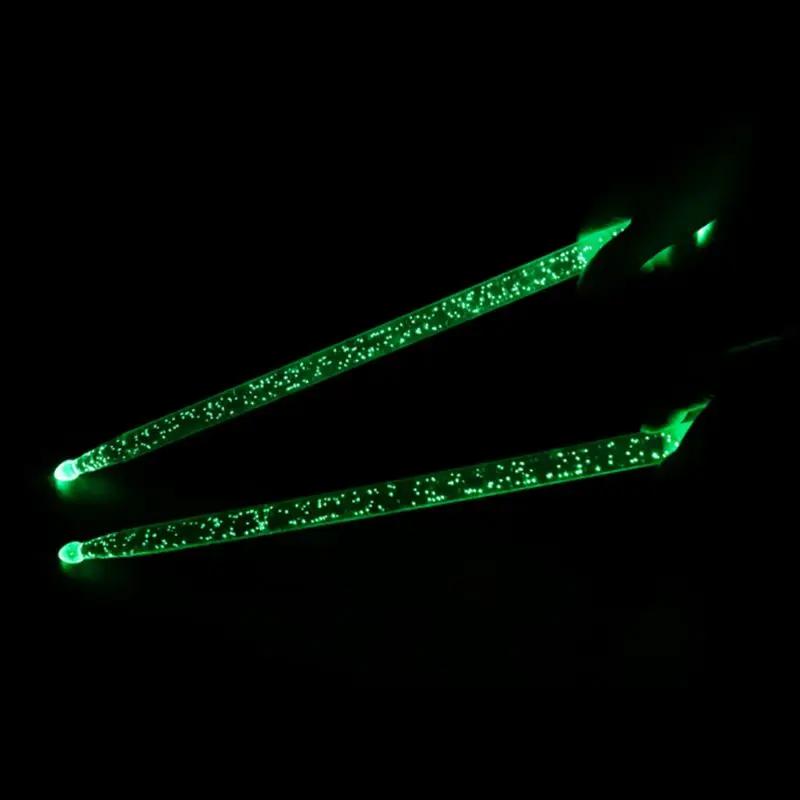 LED Light Up Bubble Acrylic Drumsticks Stage Performance Luminous Drumsticks Kids Adults Glow in Dark