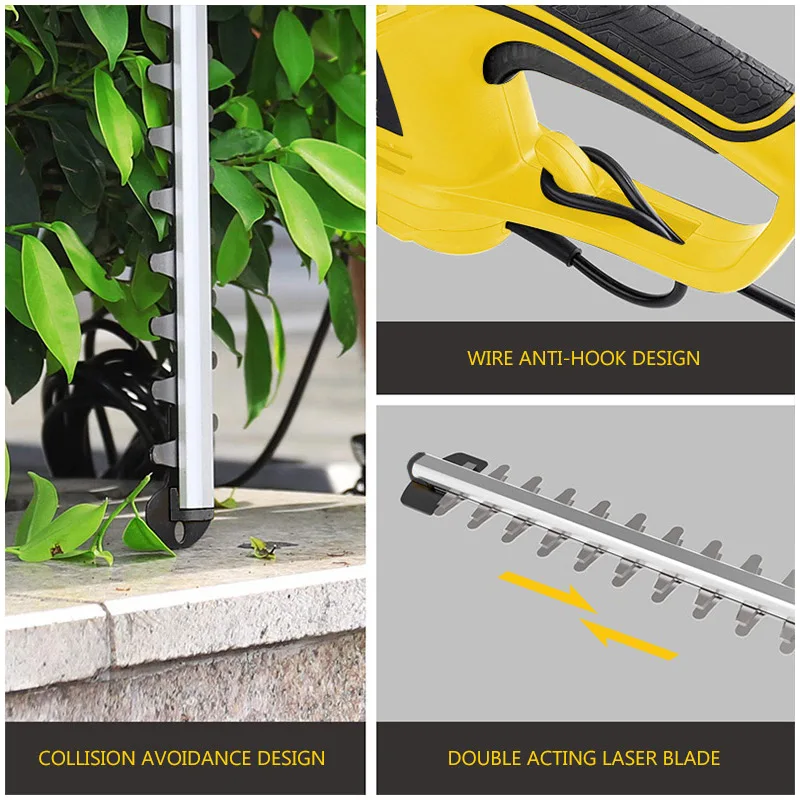 Household Hedge Trimmer Pruning Shears Flower Grass Trimmer Garden Pruning Machine 220V700W Electric Hedge Trimmer Trimming Tool 5