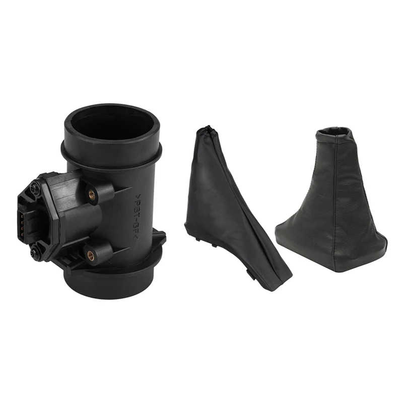 

1 Set Car Gear Shift Knob Gaiter Boot Cover Grips Covers & 1 Pcs Mass Air Flow Meter Maf Sensor