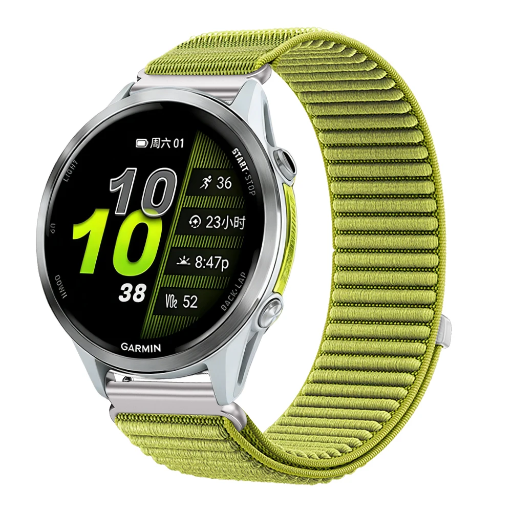 Nylon Loop Watch Strap Band – Adjustable Wristband Bracelet, 20mm/22mm Width