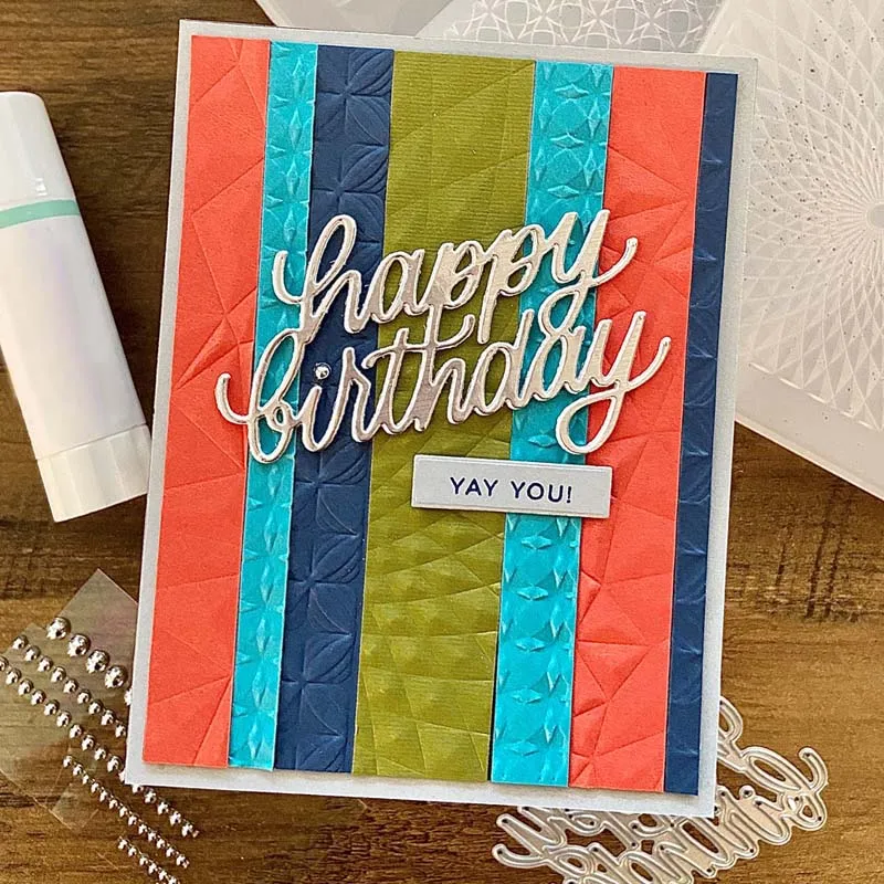 Metal Cutting Dies/Clear Stamp Happy Birthday Miss You Boom Hi Love DIY Crafts Card Album Making Scrapbooking Stencil clear stamps clear rubber stamps